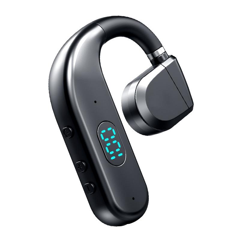 NNEDSZ Wireless Bluetooth Headphone With Digital Display - Black - Midnight Blue
