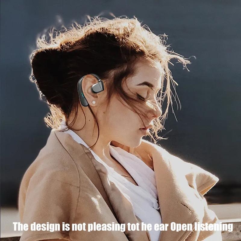 NNEDSZ Wireless Bluetooth Headphone With Digital Display - Black - Midnight Blue