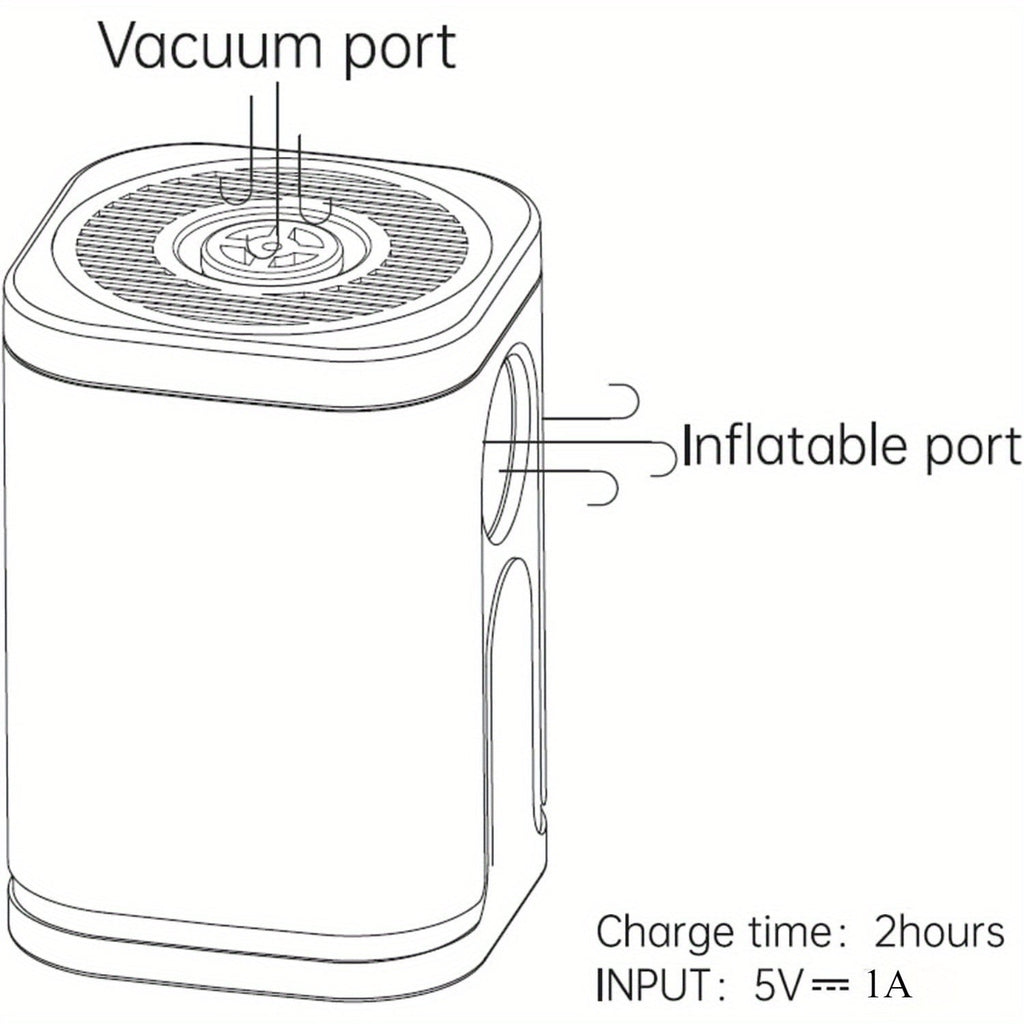 Outdoor Camping Electric Inflatable Pump-2