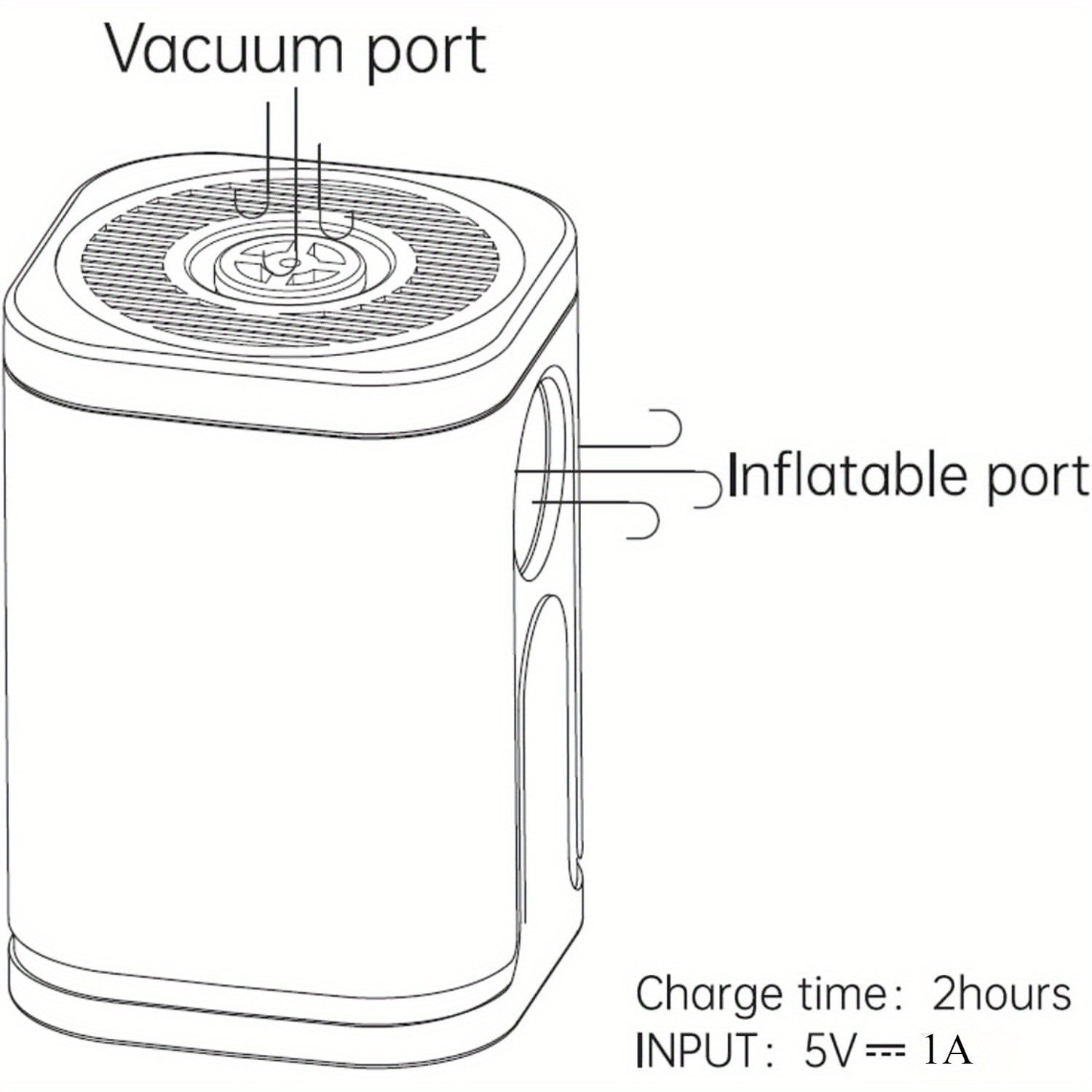 Outdoor Camping Electric Inflatable Pump-2