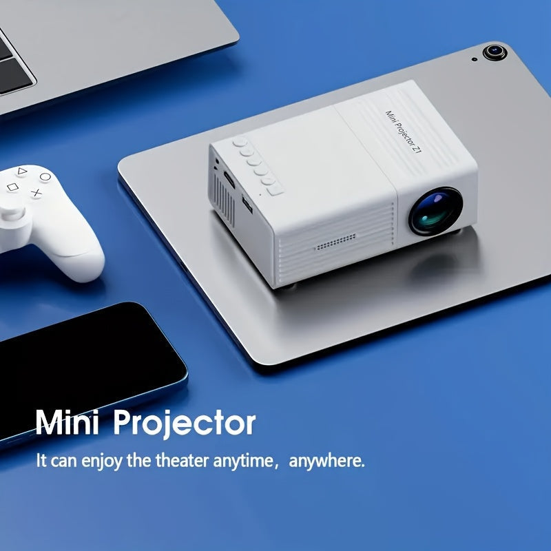 1080P HD Mini Projector with LED Display-2